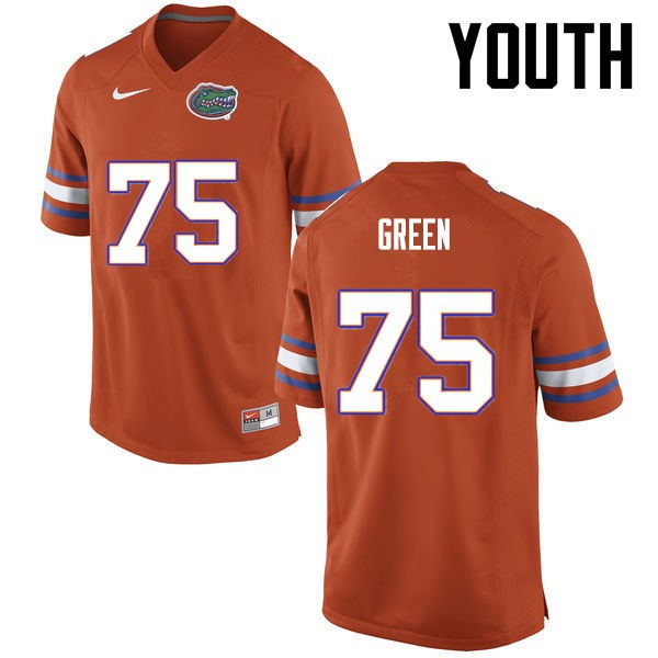 Florida Gators Youth #75 Chaz Green College Football Orange